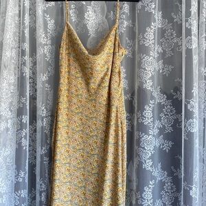 Urban Outfitters silk floral maxi dress